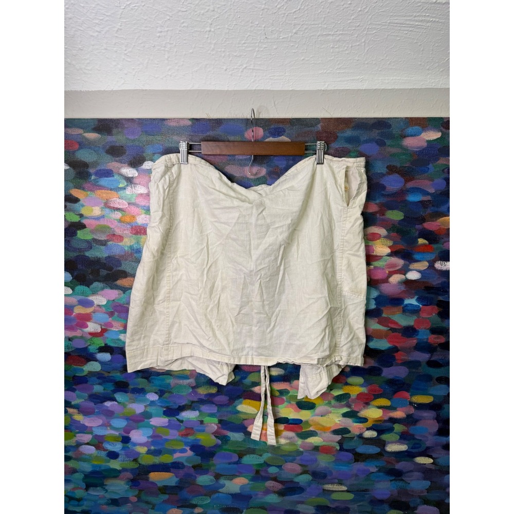 COMME des GARCONS Wrap Skirt Beige Tie Waist Midi